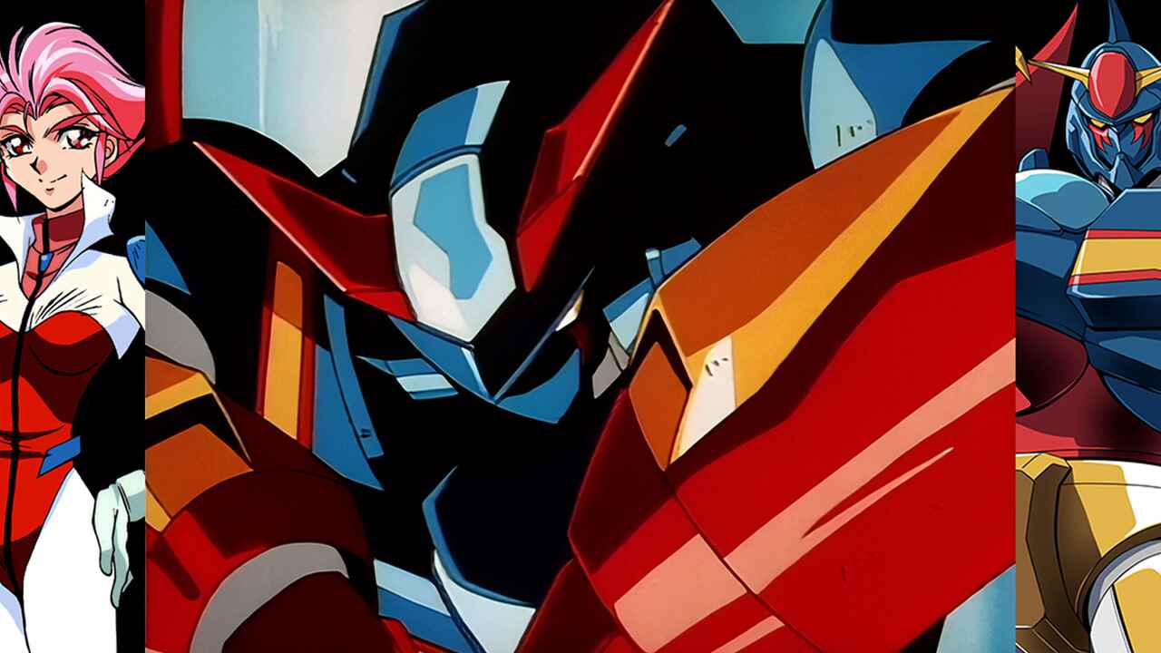 70s style robot anime geppy