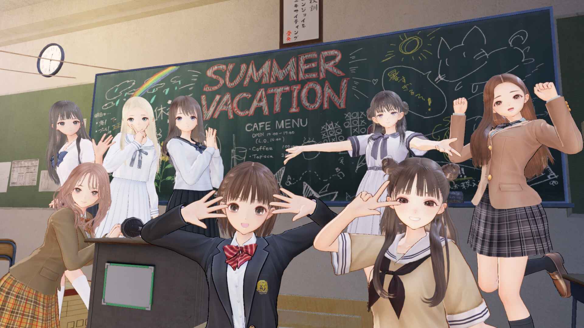 blue reflection quartet review screenshot 1