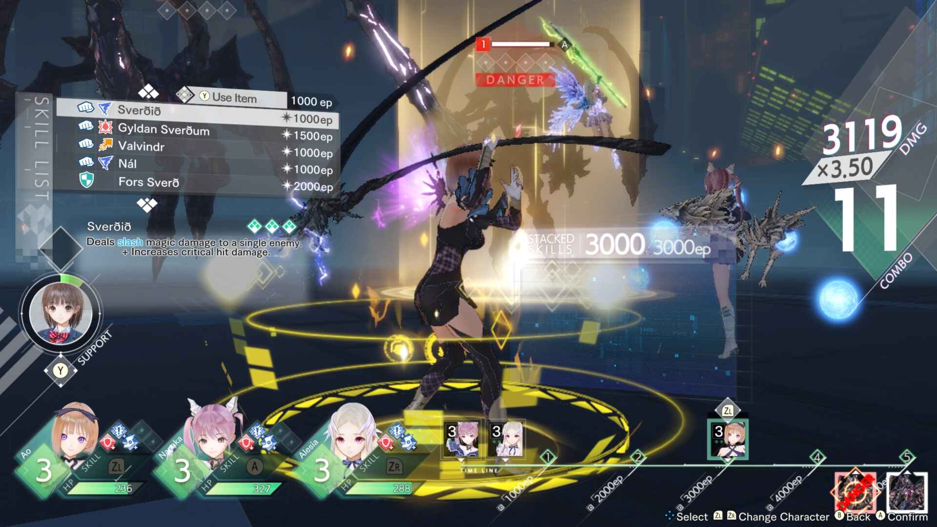 blue reflection quartet review screenshot 2