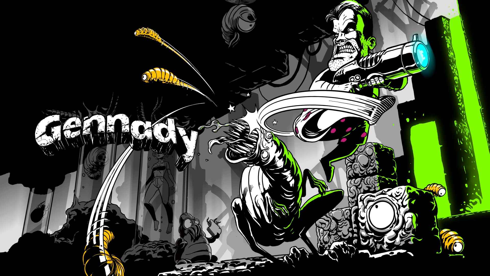 Gennady Nintendo Switch Release Confirmed for Q4 2026: Sobaka Studio and Feed 64 Bring Monochrome Roguelike to eShop - Nintendo News Article
