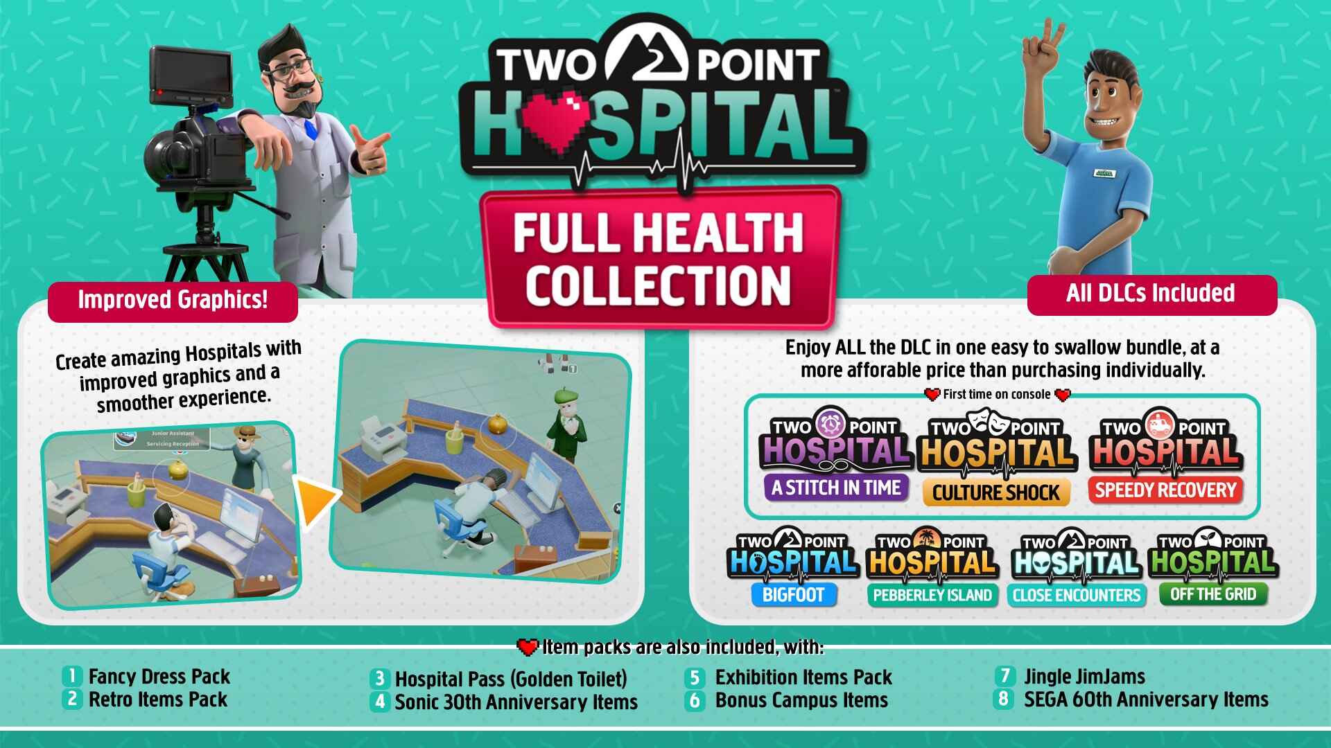 Two Point Hospital: Full Health Collection Release Date Confirmed for Nintendo Switch 2 - Nintendo News Article